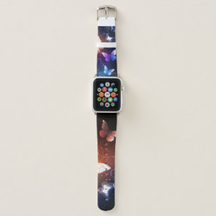 Glowing Night Butterflies Apple Watch Band