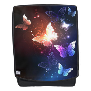 Glowing Night Butterflies Backpack
