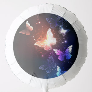 Glowing Night Butterflies Balloon