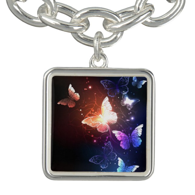 Glowing Night Butterflies Bracelet (Design)