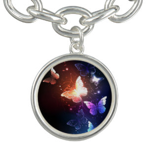 Glowing Night Butterflies Bracelet