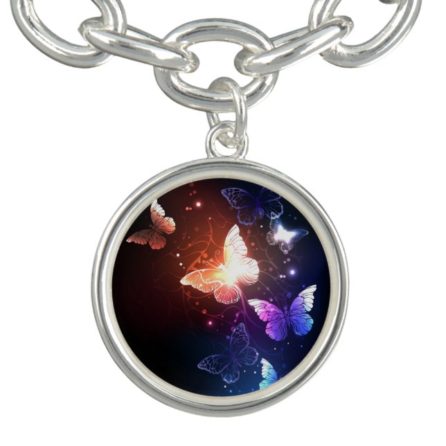 Glowing Night Butterflies Bracelet (Design)