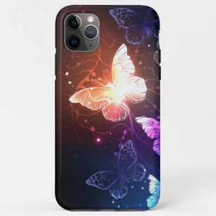 Glowing Night Butterflies iPhone 11 Pro Max Case