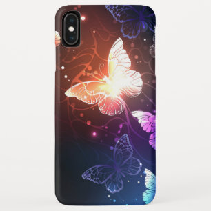 Glowing Night Butterflies iPhone XS Max Case