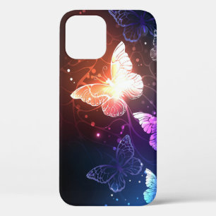 Glowing Night Butterflies iPhone 12 Pro Case