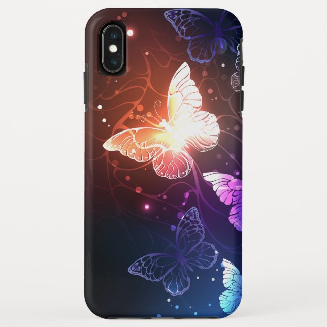 Glowing Night Butterflies Case-Mate iPhone Case (Back)