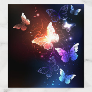 Glowing Night Butterflies Envelope Liner