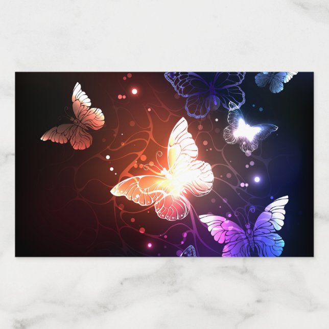 Glowing Night Butterflies Envelope Liner (Design)