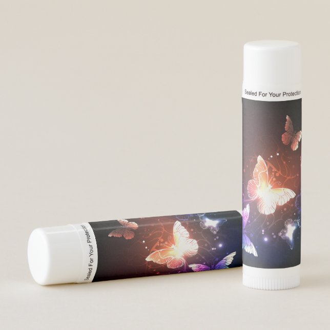 Glowing Night Butterflies Lip Balm (Front)