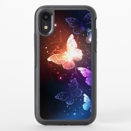 Glowing Night Butterflies OtterBox Symmetry iPhone XR Case