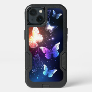 Glowing Night Butterflies iPhone 13 Case