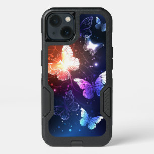 Glowing Night Butterflies iPhone 13 Case