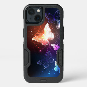 Glowing Night Butterflies iPhone 13 Case