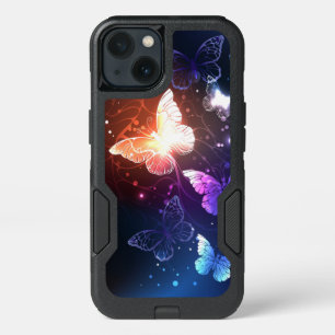 Glowing Night Butterflies iPhone 13 Case