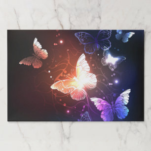 Glowing Night Butterflies Paper Pad