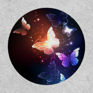Glowing Night Butterflies Patch