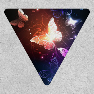 Glowing Night Butterflies Patch