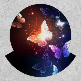 Glowing Night Butterflies Patch