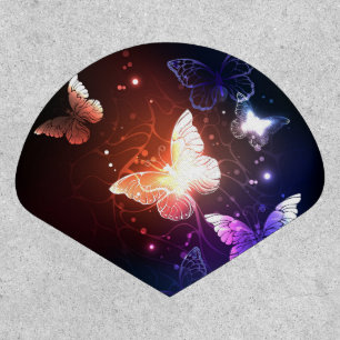 Glowing Night Butterflies Patch