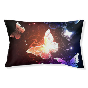 Glowing Night Butterflies Pet Bed