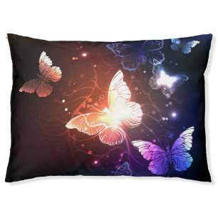 Glowing Night Butterflies Pet Bed