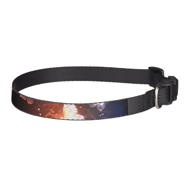 Glowing Night Butterflies Pet Collar (Right)