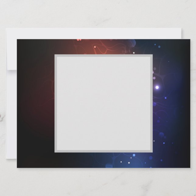 Glowing Night Butterflies Postcard (Back)