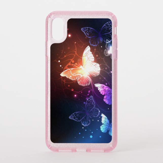 Glowing Night Butterflies Speck iPhone XS Max Case (Front)