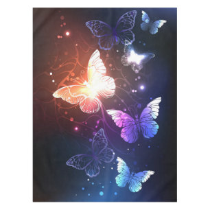 Glowing Night Butterflies Tablecloth