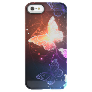 Glowing Night Butterflies Permafrost iPhone SE/5/5s Case