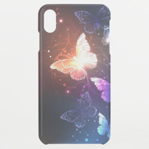 Glowing Night Butterflies iPhone XS Max Case