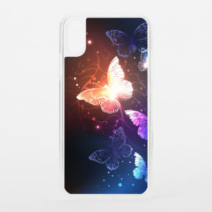 Glowing Night Butterflies iPhone XS Case