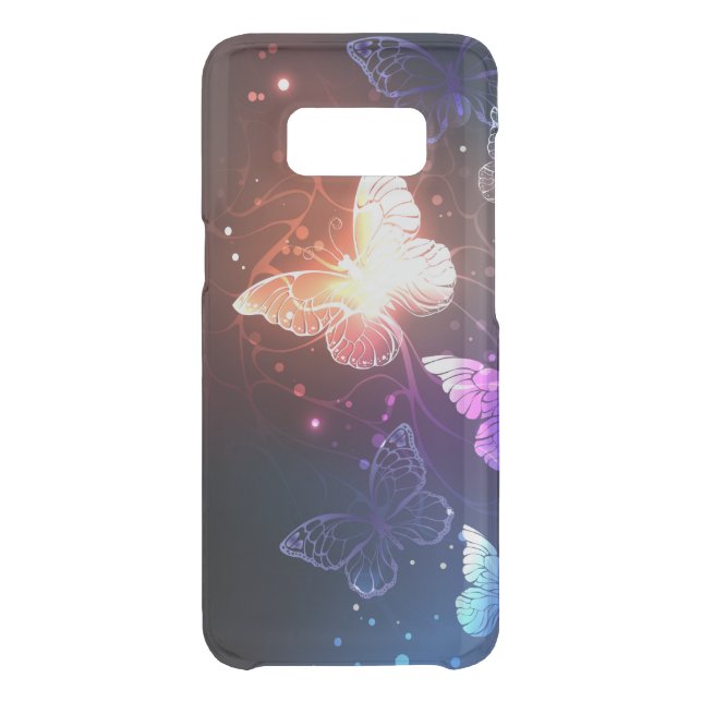 Glowing Night Butterflies Uncommon Samsung Galaxy Case (Back)