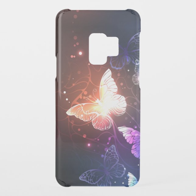 Glowing Night Butterflies Uncommon Samsung Galaxy Case (Back)