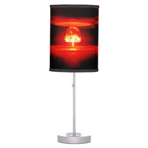 Glowing Nuclear Atomic Bomb Mushroom Cloud Table Lamp