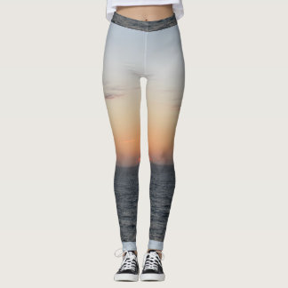 Glowing Orange Sunset Leggings