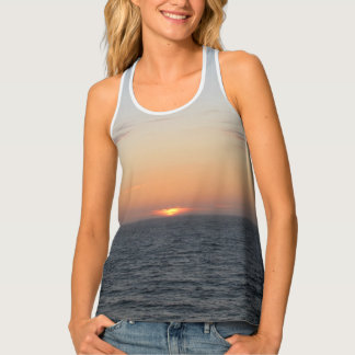 Glowing Orange Sunset Tank Top