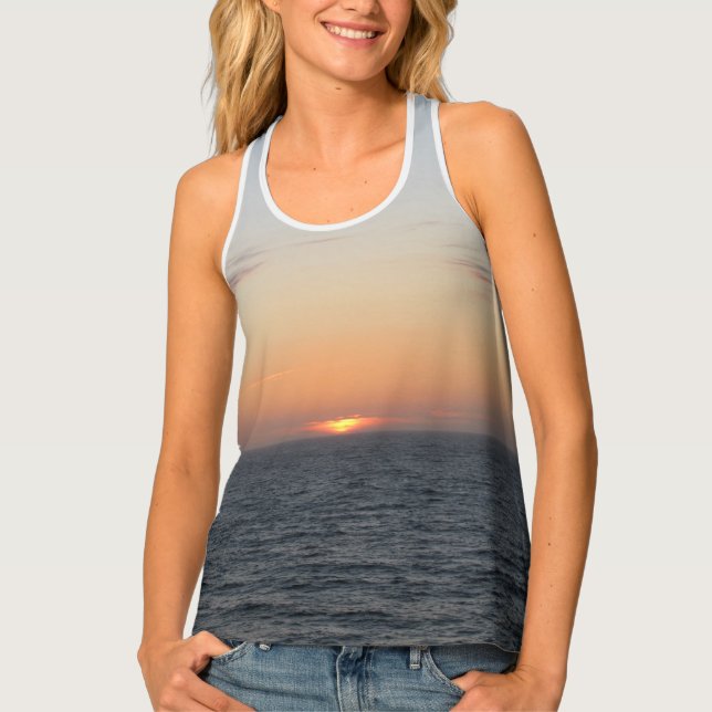 Glowing Orange Sunset Tank Top (Front)