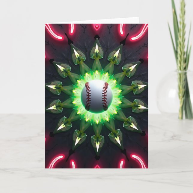 Glowing Orb Christmas Card (Front)
