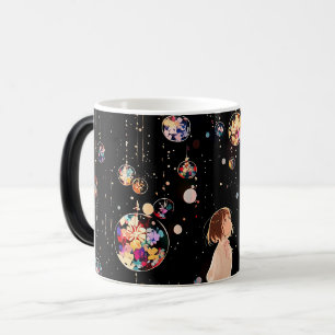 Glowing Orbs Starry Night Color Morph Mug