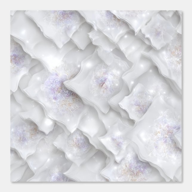 Glowing Petal Cascade Abstract Wallpaper (Front)