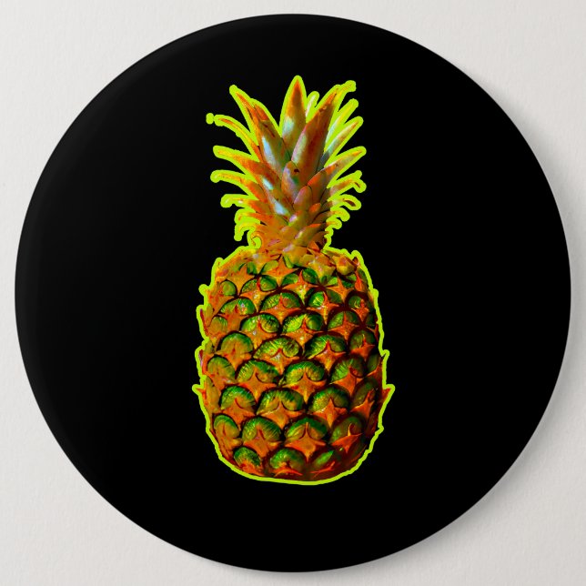Glowing Pineapple Button (Front)