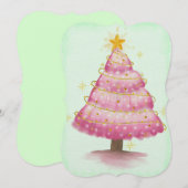 Glowing Pink Christmas Tree (Front/Back)