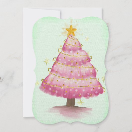 Glowing Pink Christmas Tree (Front)