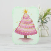 Glowing Pink Christmas Tree (Standing Front)