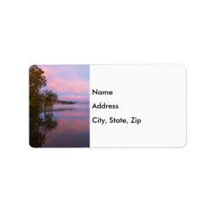 Glowing Pink Morning Label