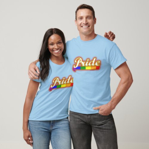 Glowing Pride Gay Pride Colors T_Shirt