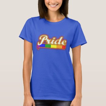 Glowing Pride Gay Pride Colors T-shirt by FUNNSTUFF4U at Zazzle