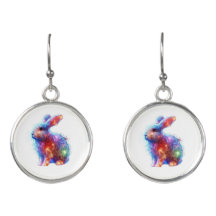 Glowing Prism Rabbit – Ethereal Neon Light Animal