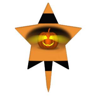 Glowing Pumpkin - Cake Topper